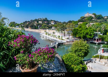 Giardino di Shuzhuang, insediamento internazionale di Kulangsu, sito patrimonio dell'umanità dell'UNESCO, Xiamen, Fujian, Cina, Asia Foto Stock