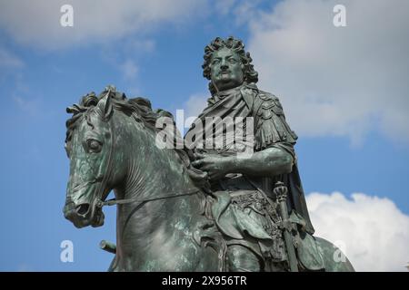 Monumento equestre a Federico Guglielmo il grande Elettore, castello di Charlottenburg, Charlottenburg, Berlino, Germania, Reiterdenkmal Friedrich Wilhelm de Foto Stock