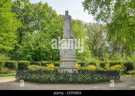 Monumento alla regina Luisa di Prussia, Luiseninsel, Grosser Tiergarten, Tiergarten, Mitte, Berlino, Germania, Denkmal Königin Luise von Preußen, Luisenins Foto Stock