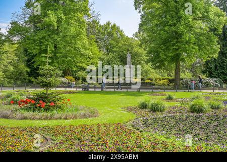 Monumento alla regina Luisa di Prussia, Luiseninsel, Grosser Tiergarten, Tiergarten, Mitte, Berlino, Germania, Denkmal Königin Luise von Preußen, Luisenins Foto Stock