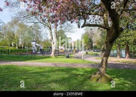 Primavera all'Arnot Hill Park di Arnold Nottingham Nottinghamshire Inghilterra Regno Unito Foto Stock