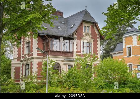 Inserito nell'elenco di Villa Margarete, Hohenzollernstraße 2, Zehlendorf, distretto di Steglitz-Zehlendorf, Berlino, Germania, Denkmalgeschützte Villa Margarete, Hohenzoll Foto Stock