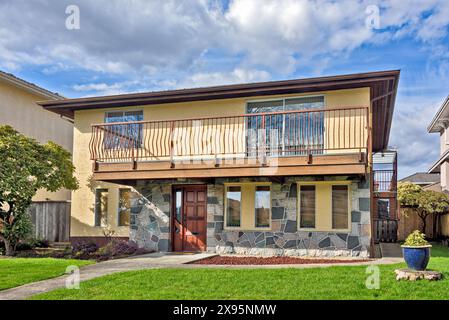 Una casa residenziale media a Vancouver, British Columbia Foto Stock