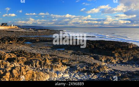 Porthcawl, tardo pomeriggio invernale, Mid Glamorgan, Galles del Sud, Regno Unito, Europa Foto Stock