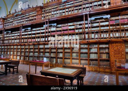 Palafoxiana Library, 1646, First Library of Latin America, Patrimonio dell'Umanità dell'UNESCO, Historic Center, Puebla, Puebla State, Messico, nord America Foto Stock