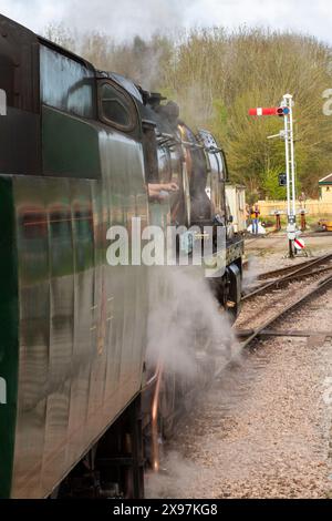 Evento della ferrovia Swanage strettamente vittima di bullismo, gala a vapore 2017, più un'immagine dal Museo del minig di Purbeck Foto Stock