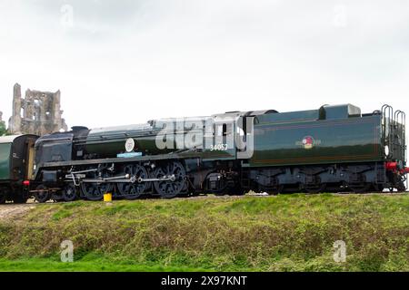 Evento della ferrovia Swanage strettamente vittima di bullismo, gala a vapore 2017, più un'immagine dal Museo del minig di Purbeck Foto Stock