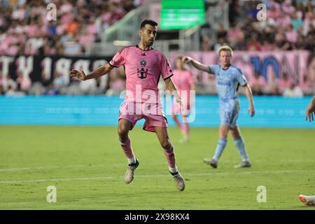 Fort Lauderdale, Florida, Stati Uniti. 30 maggio 2024. FORT LAUDERDALE(FL)05/29/2024-MATCH-CHAMPIONSHIP-MATCH-CHAMPIONSHIP- match tra Inter Miami e Atlanta United, valido per il 16° round della stagione regolare, che si tiene al Lockhart Stadium, a Fort Lauderdale, questo mercoledì 29. (Credit Image: © Pedro Paulo Diaz/TheNEWS2 via ZUMA Press Wire) SOLO PER USO EDITORIALE! Non per USO commerciale! Foto Stock