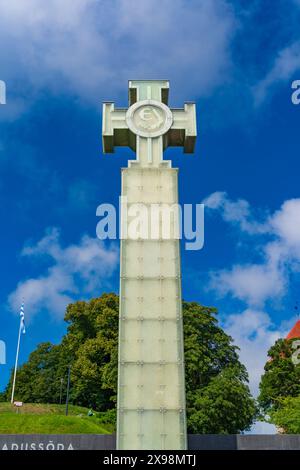 Colonna Della Vittoria Della Guerra D'Indipendenza A Tallinn, Estonia Foto Stock