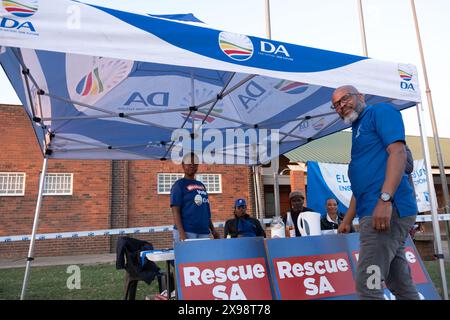 Mpophomeni, comune di uMngeni, KwaZulu-Natal, Sudafrica, 20240529. FOTO: David A. Larsen. Il Sud Africa è andato alle urne il 29 maggio 2024 per le sue elezioni generali più contestate dalla sua prima elezione democratica nel 1994. Per la prima volta nell'era post-apartheid, il Congresso Nazionale Africano potrebbe non raggiungere una maggioranza del 50%. Foto Stock