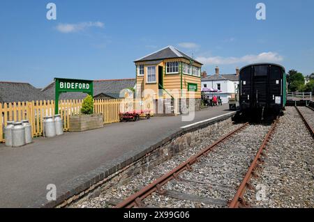 stazione ferroviaria di bideford, bideford, nel nord del devon, inghilterra Foto Stock