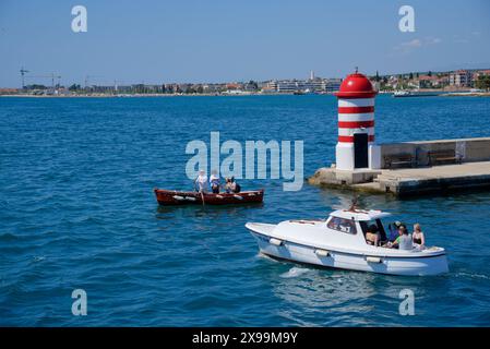 le Port de Zadar sur la cote Dalmate en croatie Foto Stock