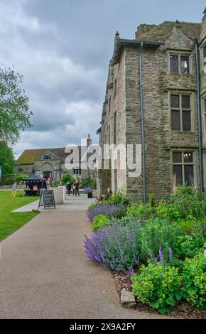 Hay Castle, Hay-on-Wye, Powys, Galles Foto Stock