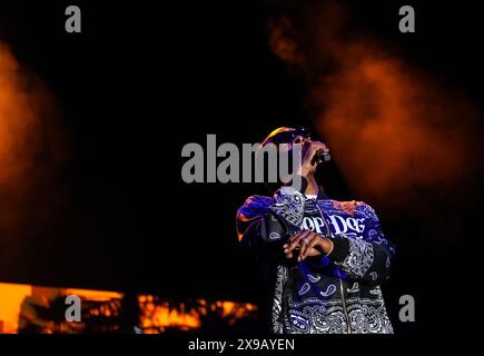 Snoop Dogg Performing Live Foto Stock