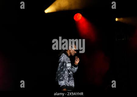 Snoop Dogg Performing Live Foto Stock