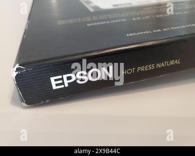 Stati Uniti. 18th Jan 2022. Epson Hot Press carta fotografica professionale naturale, Lafayette, California, 18 gennaio 2022. Photo courtesy Tech Trends. (Foto di Gado/Sipa USA) Credit: Sipa USA/Alamy Live News Foto Stock