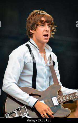 Miles Kane, V2012, Hylands Park, Chelmsford, Essex, Regno Unito - 19 agosto 2012 Foto Stock