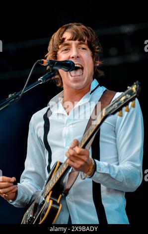 Miles Kane, V2012, Hylands Park, Chelmsford, Essex, Regno Unito - 19 agosto 2012 Foto Stock