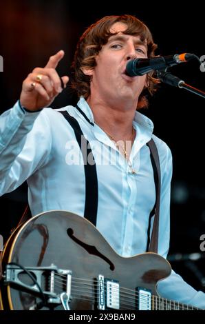 Miles Kane, V2012, Hylands Park, Chelmsford, Essex, Regno Unito - 19 agosto 2012 Foto Stock