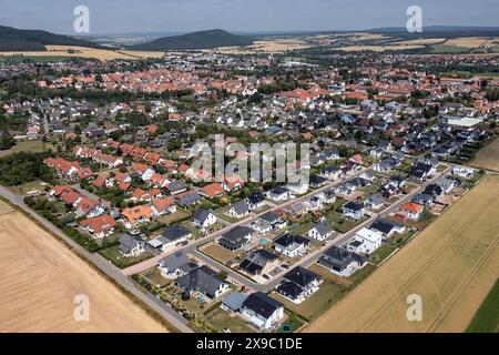 Vista aerea della nuova proprietà immobiliare in Germania Foto Stock