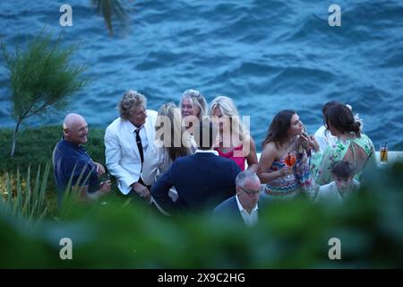 Dubrovnik, Croazia. 30 maggio 2024. Liam Stewart e Nicole Artukovich si sposano al "matrimonio dell'anno" a Dubrovnik venerdì 31 maggio, e la giovane coppia ha ricevuto ospiti famosi, amici intimi e familiari da tutto il mondo sulla terrazza delle palme dell'Excelsior Hotel un giorno prima. Liam è il figlio dell'iconico musicista Rod Stewart e della supermodella Rachel Hunter. Foto: Matija Habljak/PIXSELL credito: Pixsell/Alamy Live News Foto Stock