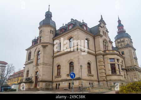 Merseburg, Germania - 11 febbraio 2024: Edificio Standehaus Merseburg. Foto Stock