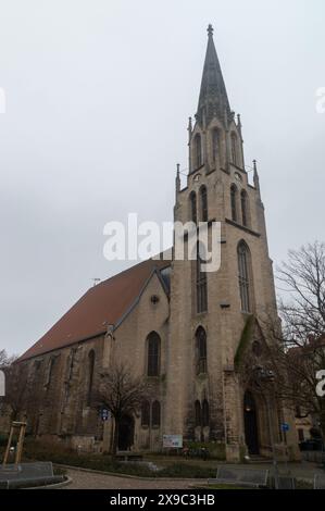 Merseburg, Germania - 11 febbraio 2024: La chiesa protestante di San Maximi. Foto Stock