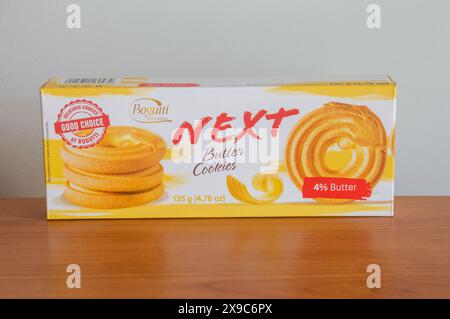 Pruszcz Gdanski, Polonia - 1 aprile 2024: Bogutti Next Butter cookies. Foto Stock