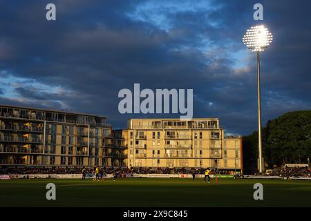 Bristol, Regno Unito, 30 maggio 2024. Una visione generale durante il Vitality Blast match T20 tra Gloucestershire ed Essex. Crediti: Robbie Stephenson/Gloucestershire Cricket/Alamy Live News Foto Stock