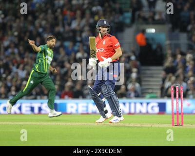 Londra, Regno Unito. 30 maggio 2024. Londra, Inghilterra, maggio 30 2024: Will Jacks (85 Inghilterra) durante la quarta partita Vitality T20 International tra Inghilterra e Pakistan al Kia Oval di Londra, Inghilterra. (Jay Patel/SPP) credito: SPP Sport Press Photo. /Alamy Live News Foto Stock