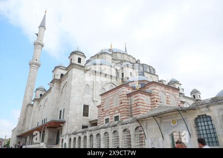 Turchia istanbul 12 gennaio 2023. La Moschea di Fatih e il cancello. Foto Stock