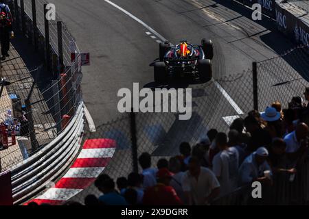 Circuito di Monaco, Monte carlo, Monaco. 26.May.2024; Max Verstappen dei Paesi Bassi e Oracle Red Bull Racing durante il Gran Premio di Monaco di Formula 1 Foto Stock