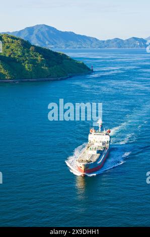 Le piccole isole del Mare interno di Seto, la città di Imabari, la prefettura di Ehime, Shikoku, Giappone. Foto Stock