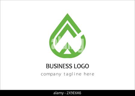 Design con logo Water Drop per le aziende Illustrazione Vettoriale