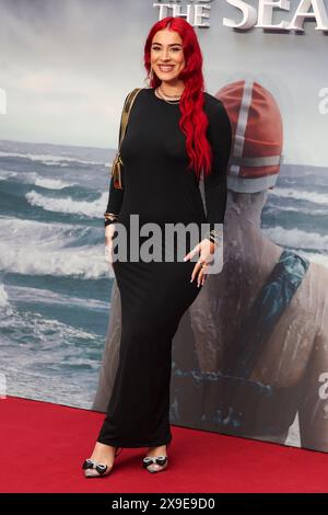 Megan Bolton partecipa alla proiezione di gala del Regno Unito per "Young Woman and the Sea" al Curzon Mayfair di Londra. Foto Stock