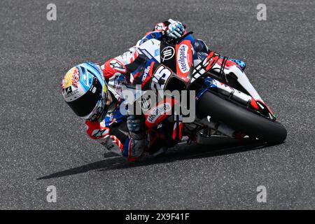 Mugello, Italia. 31 maggio 2024. Il pilota spagnolo Raul Fernandez di Trackhouse Racing durante il Gran Premio d'Italia Brembo - prove libere, Campionato del mondo MotoGP nel Mugello, Italia, maggio 31 2024 Credit: Independent Photo Agency/Alamy Live News Foto Stock