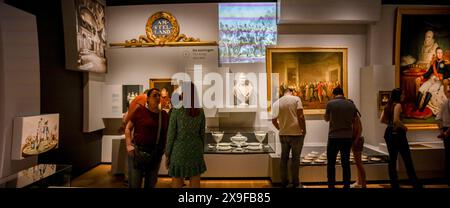 Panorama Paleis Het Loo architettura degli interni Museo della famiglia reale olandese Galleria sotterranea. Patrimonio culturale della destinazione turistica Foto Stock