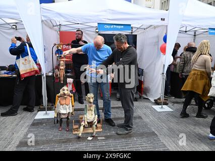 Bruxelles, Belgio. 31 maggio 2024. Dopo una pausa di quattro anni, uno dei più grandi eventi cechi in Belgio, il Czech Street Party, si è svolto a Bruxelles il 31 maggio 2024. Crediti: Supova Tereza/CTK Photo/Alamy Live News Foto Stock