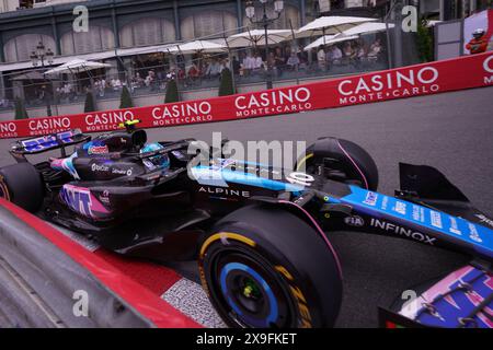 Montecarlo, Monaco. 24 maggio 2024. Pierre Gasly di Francia alla guida del (10) BWT Alpine F1 Team A524 Renault, durante il GP Monaco, Formula 1, sul circuito di Monaco. Crediti: Alessio Morgese / Emage / Alamy live news Foto Stock