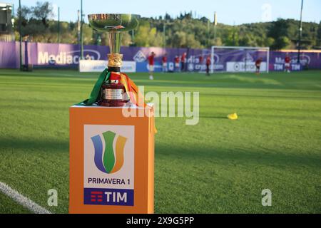 Firenze, Italia. 31 maggio 2024. La coppa del campionato italiano di calcio Primavera Tim Cup 2023/2024 finale tra Sassuolo primavera e Roma primavera al Parco Viola, Firenze, Italia settentrionale, venerdì 31 maggio 2024. Sport - calcio - (foto Michele Nucci credito: LaPresse/Alamy Live News Foto Stock