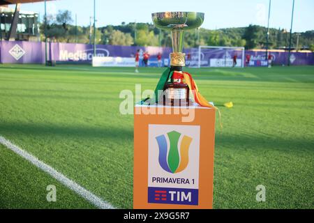 Firenze, Italia. 31 maggio 2024. La coppa del campionato italiano di calcio Primavera Tim Cup 2023/2024 finale tra Sassuolo primavera e Roma primavera al Parco Viola, Firenze, Italia settentrionale, venerdì 31 maggio 2024. Sport - calcio - (foto Michele Nucci credito: LaPresse/Alamy Live News Foto Stock