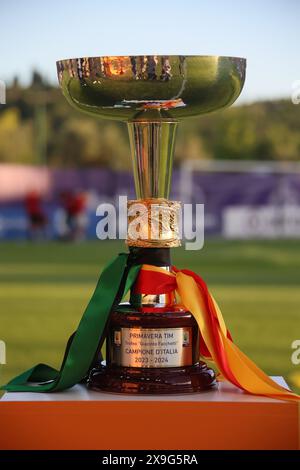 Firenze, Italia. 31 maggio 2024. La coppa del campionato italiano di calcio Primavera Tim Cup 2023/2024 finale tra Sassuolo primavera e Roma primavera al Parco Viola, Firenze, Italia settentrionale, venerdì 31 maggio 2024. Sport - calcio - (foto Michele Nucci credito: LaPresse/Alamy Live News Foto Stock