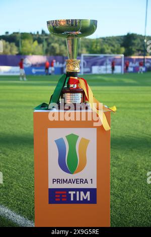 Firenze, Italia. 31 maggio 2024. La coppa del campionato italiano di calcio Primavera Tim Cup 2023/2024 finale tra Sassuolo primavera e Roma primavera al Parco Viola, Firenze, Italia settentrionale, venerdì 31 maggio 2024. Sport - calcio - (foto Michele Nucci credito: LaPresse/Alamy Live News Foto Stock