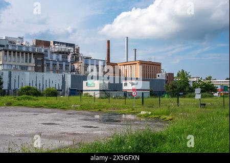 Tienen, Fiandre, Belgio - 25 maggio 2024 - sito industriale dell'azienda Citribel, che produce acidi citrici mediante fermentazione Foto Stock