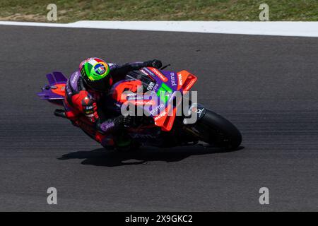 31 maggio 2024; autodromo Internazionale del Mugello, Scarperia e San Piero, Firenze, Italia; 2024 giornata di prove MotoGP italiana; Franco Morbidelli/prima Pramac Racing Foto Stock