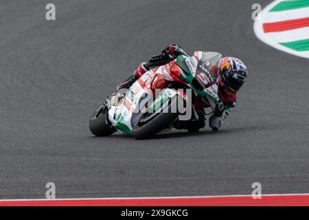 31 maggio 2024; autodromo Internazionale del Mugello, Scarperia e San Piero, Firenze, Italia; 2024 giornata italiana di prove di MotoGP; Johann Zarco/LCR Honda Foto Stock