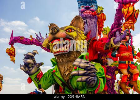 un galleggiante di carnevale dell'anno 2023 Foto Stock