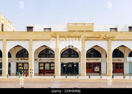 Doha, Qatar - 1 maggio 2024: Suq dell'oro in Qatar, situato nel centro di Doha, molto vicino al popolare mercato tradizionale Souq Waqif Foto Stock
