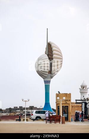 Al Wakrah, Qatar - 2 maggio 2024: Mercato storico “al Wakrah Old Souq” in Qatar. Foto Stock
