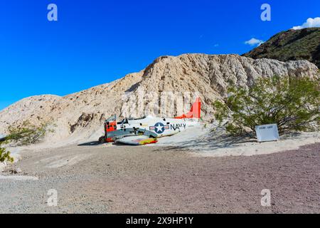 Nelson, Nevada - 15 aprile 2024: Incidente aereo della US Navy a Nelson Ghost Town Foto Stock